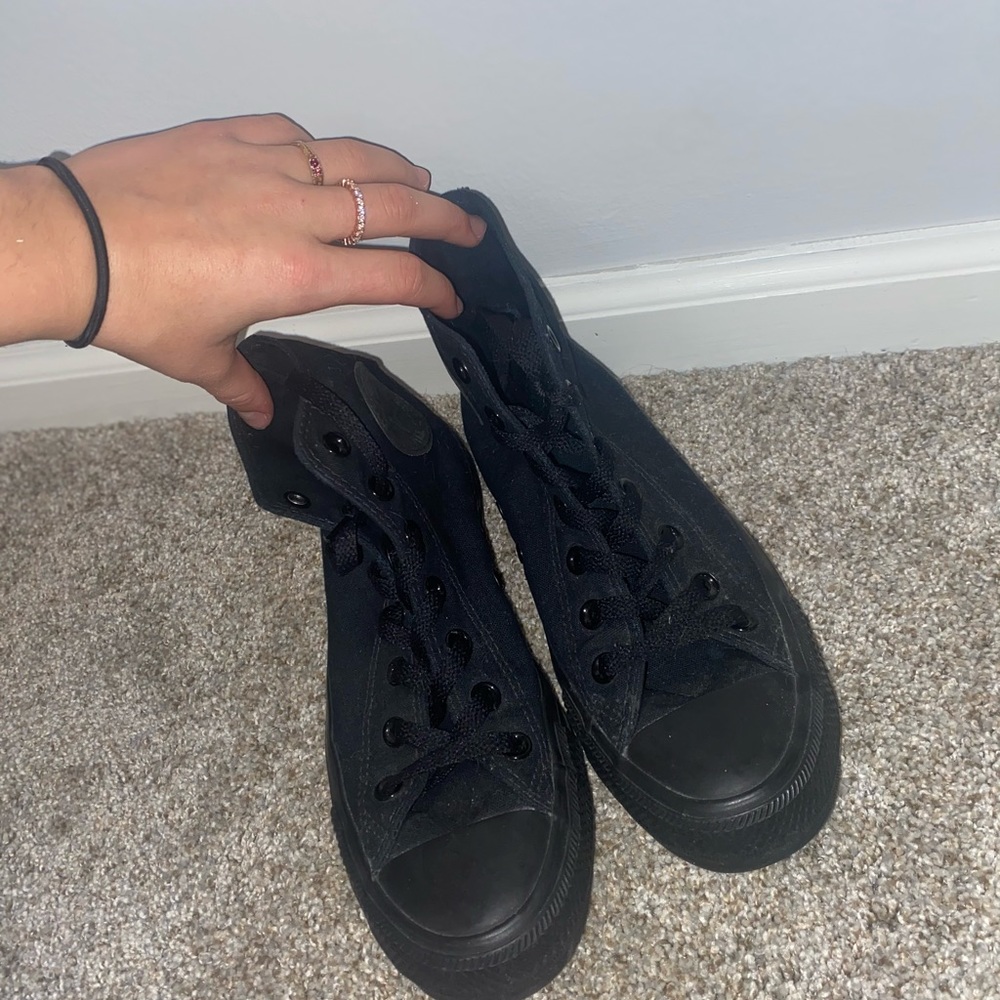 All black converse